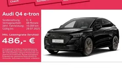 Schwarz Gebraucht 2024 Audi Q4 Sportback e-tron S-Line SUV | 56.890 € (Superpreis)