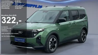 Neu Ford Tourneo Courier Active 125 PS (91 kW) 2026 Bursting green met Van / Kleinbus