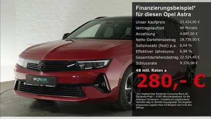 Usata Opel Astra 145 CV (106 kW) 2024 Rosso Utilitaria