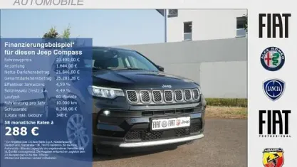 Gebraucht Jeep Compass Altitude 131 PS (96 kW) 2024 Schwarz SUV