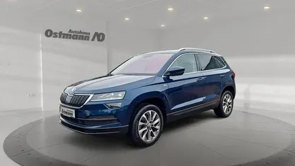 Blau Gebraucht 2021 Skoda Karoq Clever SUV | 20.439 € (Superpreis)