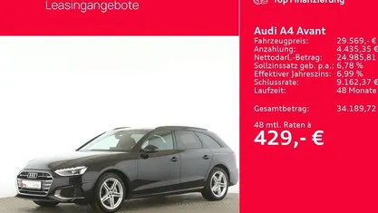 Gebraucht Audi A4 Advanced 204 PS (150 kW) 2022 Brillantschwarz Kombi