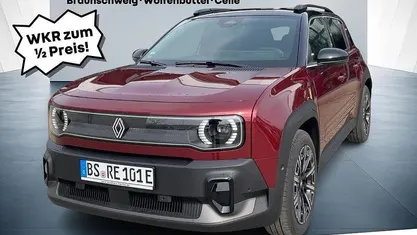 Neu Renault 4 E-Tech Iconic 11 kW (15 PS) 2025 Karmesinrot mit schwarzem dach (rot) SUV