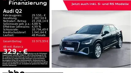 Gebraucht Audi Q2 S-Line 150 PS (110 kW) 2025 Schwarz SUV
