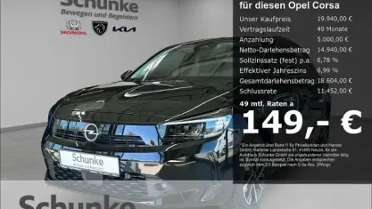 Gebraucht Opel Corsa Edition 101 PS (74 kW) 2025 Schwarz Kleinwagen