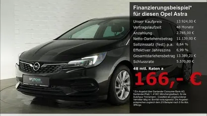 Schwarz Gebraucht 2021 Opel Astra Elegance Limousine | 13.924 € (Guter Preis)