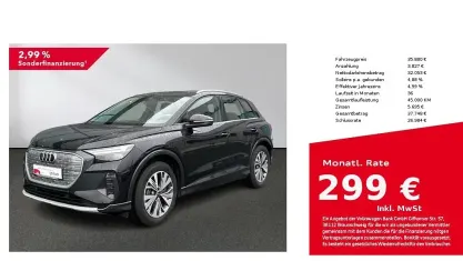 Second-hand Audi Q4 e-tron Comfort 219 kW (299 CP) 2023 Negru SUV