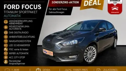Gebraucht Ford Focus Titanium 125 PS (91 kW) 2018 Magneticgrau (metallic) Limousine