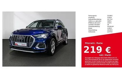 Gebraucht Audi Q3 Advanced 150 PS (110 kW) 2023 Navarrablau SUV