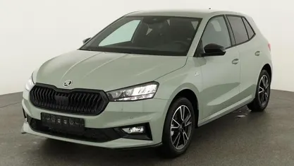 Neu Skoda Fabia Monte Carlo 2026 Timiano grün Kleinwagen