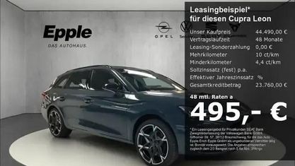 Nouvelle Cupra Leon VZ 272 ch (200 kW) 2025 Bleue Break