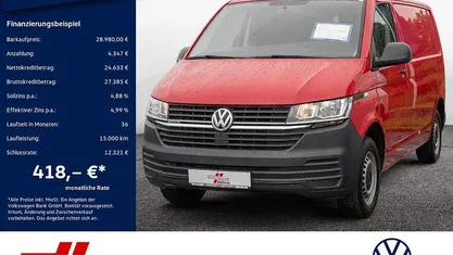 Gebraucht VW T6.1 150 PS (110 kW) 2020 Rot Van