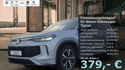 Silber Neu 2025 VW Tayron Life SUV | 49.990 € (Guter Preis)