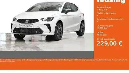 Ny Seat Ibiza FR 116 HK (85 kW) 2026 Hvid Hatchback