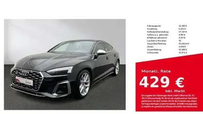 Usata Audi S5 Sportback Business 341 CV (250 kW) 2022 Nero Utilitaria
