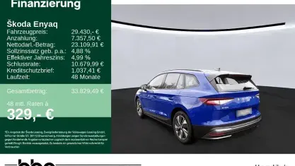 Begagnad Skoda Enyaq iV 132 kW (180 HK) 2024 Blå SUV