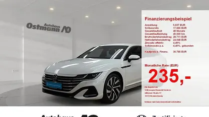Gebraucht VW Arteon R-line 200 PS (147 kW) 2022 Oryxweiß perlmutteffekt Kombi
