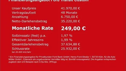 Gebraucht Ford Transit Custom Trend 150 PS (110 kW) 2026 Van