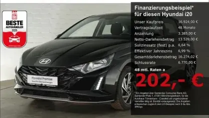 Gebraucht Hyundai i20 Trend 101 PS (74 kW) 2025 Schwarz Kleinwagen