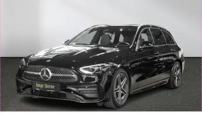 Gebraucht Mercedes C180 AMG 170 PS (125 kW) 2023 Unilack schwarz Kombi