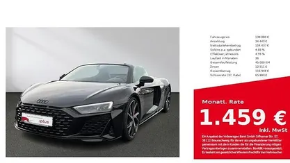 Gebraucht 2022 Audi R8 Spyder Performance Cabrio | 138.880 € (Fairer Preis)