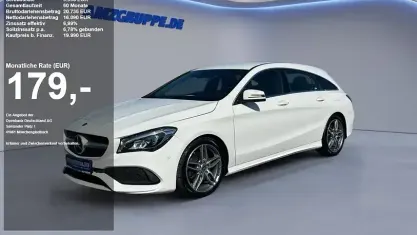 Gebraucht Mercedes CLA220 Shooting Brake AMG line 184 PS (135 kW) 2017 Weiss uni Kombi
