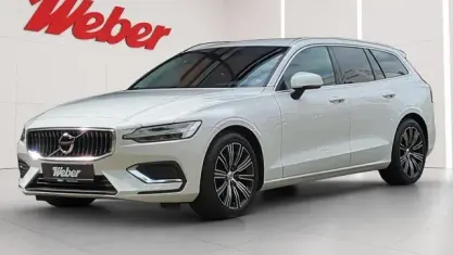 Brugt Volvo V60 Inscription 190 HK (139 kW) 2021 Hvid Stationcar