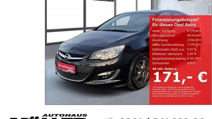 Schwarz Gebraucht 2015 Opel Astra Exklusiv Limousine | 9.779 € (Fairer Preis)