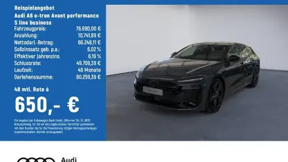 Neu Audi A6 e-tron Performance 280 kW (381 PS) 2026 Grau Kombi