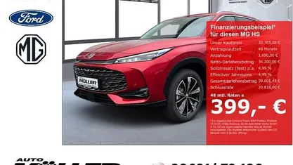 Neu MG HS Luxury 272 PS (200 kW) 2025 Rot SUV