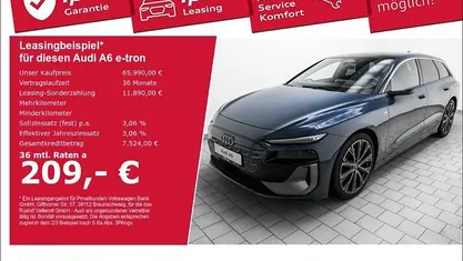 Plasmablau metallic Gebraucht 2025 Audi A6 e-tron Ambiente Kombi | 65.990 € (Fairer Preis)