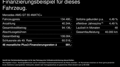Occasion Mercedes AMG GT 55 AMG 476 PK (350 kW) 2025 Zwart Coupé