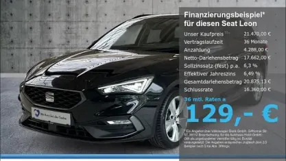 Gebraucht Seat Leon FR 110 PS (80 kW) 2024 Mitternachtsschwarz Kombi