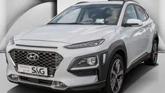 Chalk white metallic Gebraucht 2019 Hyundai Kona Premium SUV | 17.480 € (Fairer Preis)
