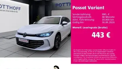 Gebraucht VW Passat Elegance 193 PS (141 kW) 2024 Pure white Kombi