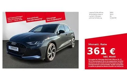 Grau Gebraucht 2025 Audi A3 Advanced Limousine | 34.880 € (Guter Preis)