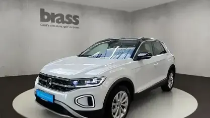 Gebraucht VW T-Roc Style 150 PS (110 kW) 2022 Pure white/deep black perleffe SUV