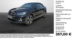 Schwarz Gebraucht 2022 VW T-Roc Cabriolet R-line Cabrio | 29.430 € (Fairer Preis)