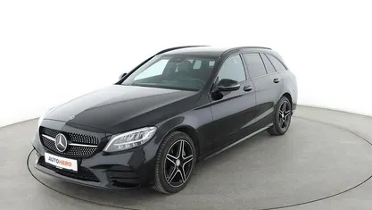 Schwarz Gebraucht 2019 Mercedes C300 AMG line Kombi | 27.340 € (Fairer Preis)