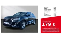 Mythosschwarz metallic Gebraucht 2024 Audi Q3 Sportback S-Line SUV | 34.880 € (Superpreis)