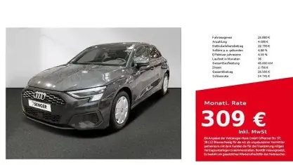 Brugt Audi A3 Business 116 HK (85 kW) 2023 Grå Sedan