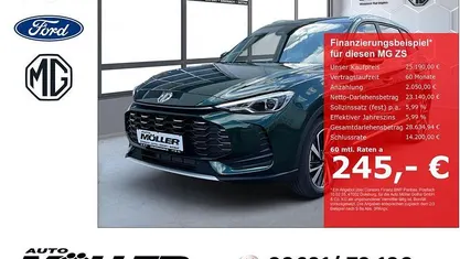 Gruen Neu 2025 MG ZS Luxury SUV | 25.190 € (Fairer Preis)