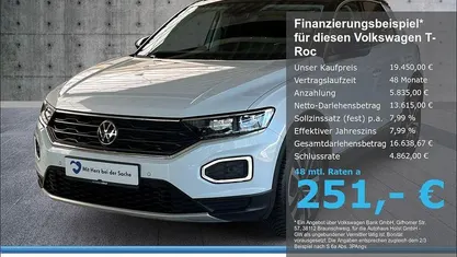 Gebraucht VW T-Roc United 116 PS (85 kW) 2021 Weiß SUV