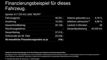 Gebraucht Mercedes Sprinter 170 PS (125 kW) 2025 Weiß Van