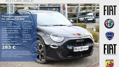 Neu Fiat 600 La Prima 110 PS (80 kW) 2026 Cinema schwarz SUV