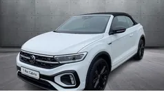 Pure white / schwarz Gebraucht 2024 VW T-Roc Cabriolet R-line Cabrio | 36.570 € (Fairer Preis)