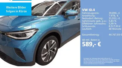 Gebraucht VW ID.4 Pro 210 kW (286 PS) 2025 Costa azul metallic SUV