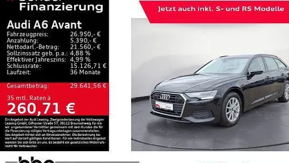 Schwarz Gebraucht 2022 Audi A6 Basis Kombi | 26.950 € (Superpreis)