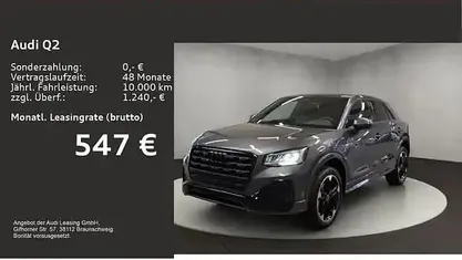 Novo Audi Q2 S-Line 150 HP (110 kW) 2025 Cinzento SUV