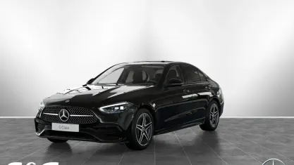 Gebraucht Mercedes C200 AMG 163 PS (119 kW) 2025 Metalliclack obsidianschwarz metallic Limousine